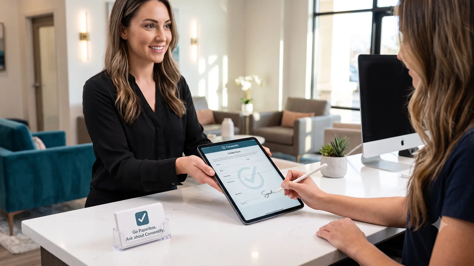 Collecting Client Signatures on an iPad: A Front-Desk Guide