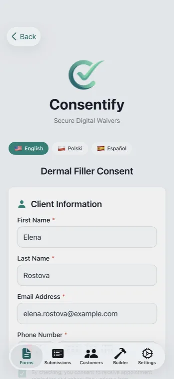 Consent they can actually read